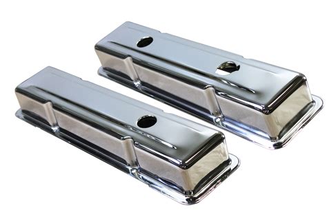 sheet metal valve covers|chevy 350 chrome valve covers.